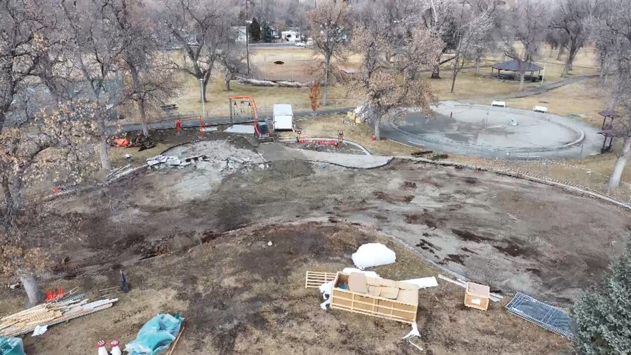 Drone footage of the construction
