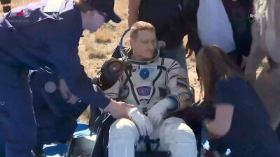 NASA astronaut Chris Williams and Roscosmos cosmonauts Sergey Kud-Sverchkov and Sergei Mikaev wrap up their 241‑day mission aboard the International Space Station.