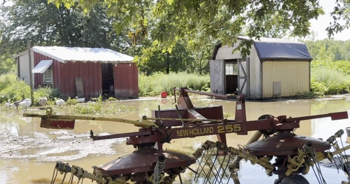 Heavy rain caused widespread flooding across the Town of Lewiston