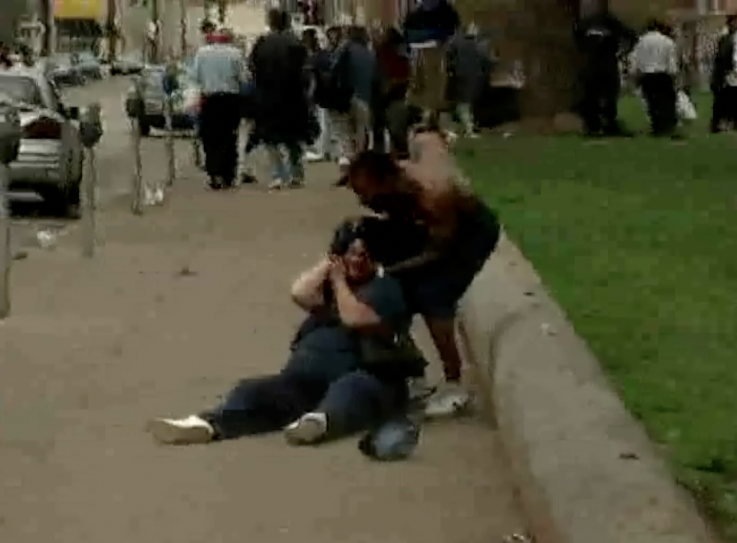 The April 7, 2001, death of Timothy Thomas by Cincinnati police led to many days of civil unrest, fires, looting, vandalism, and confrontations.