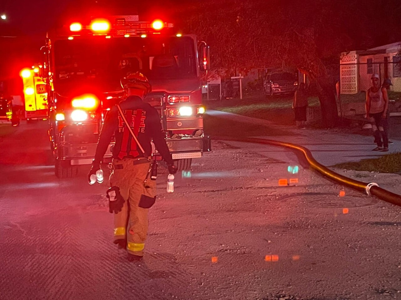 DBFR woman escaped a house fire with her dog Saturday evening