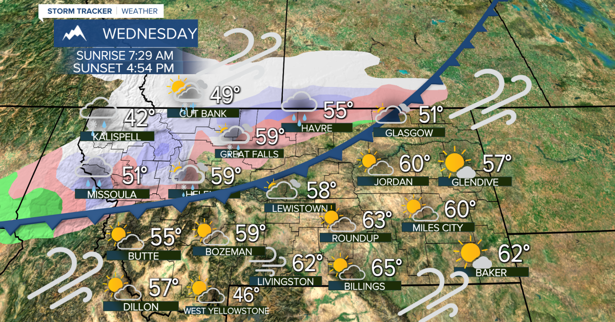 Wednesday Turns Wet Then Wintry Late