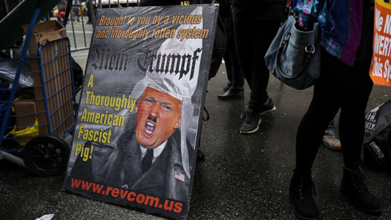 Anti-Trump protestors swarm NYC, Chicago