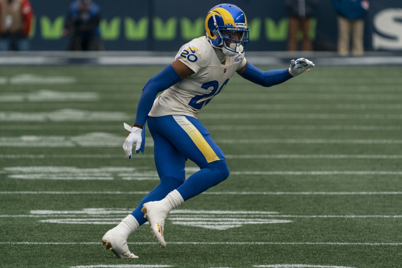 Los Angeles Rams cornerback Jalen Ramsey in 2020