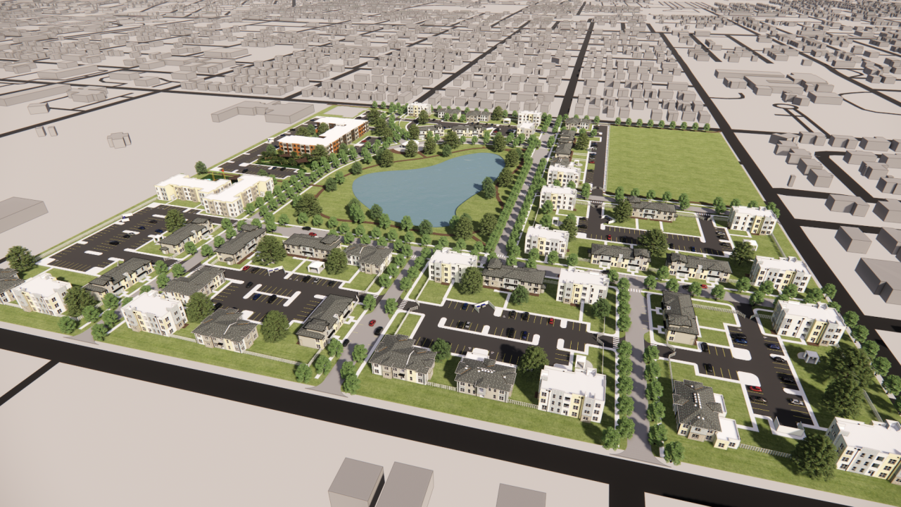 Rendering of homes to be built