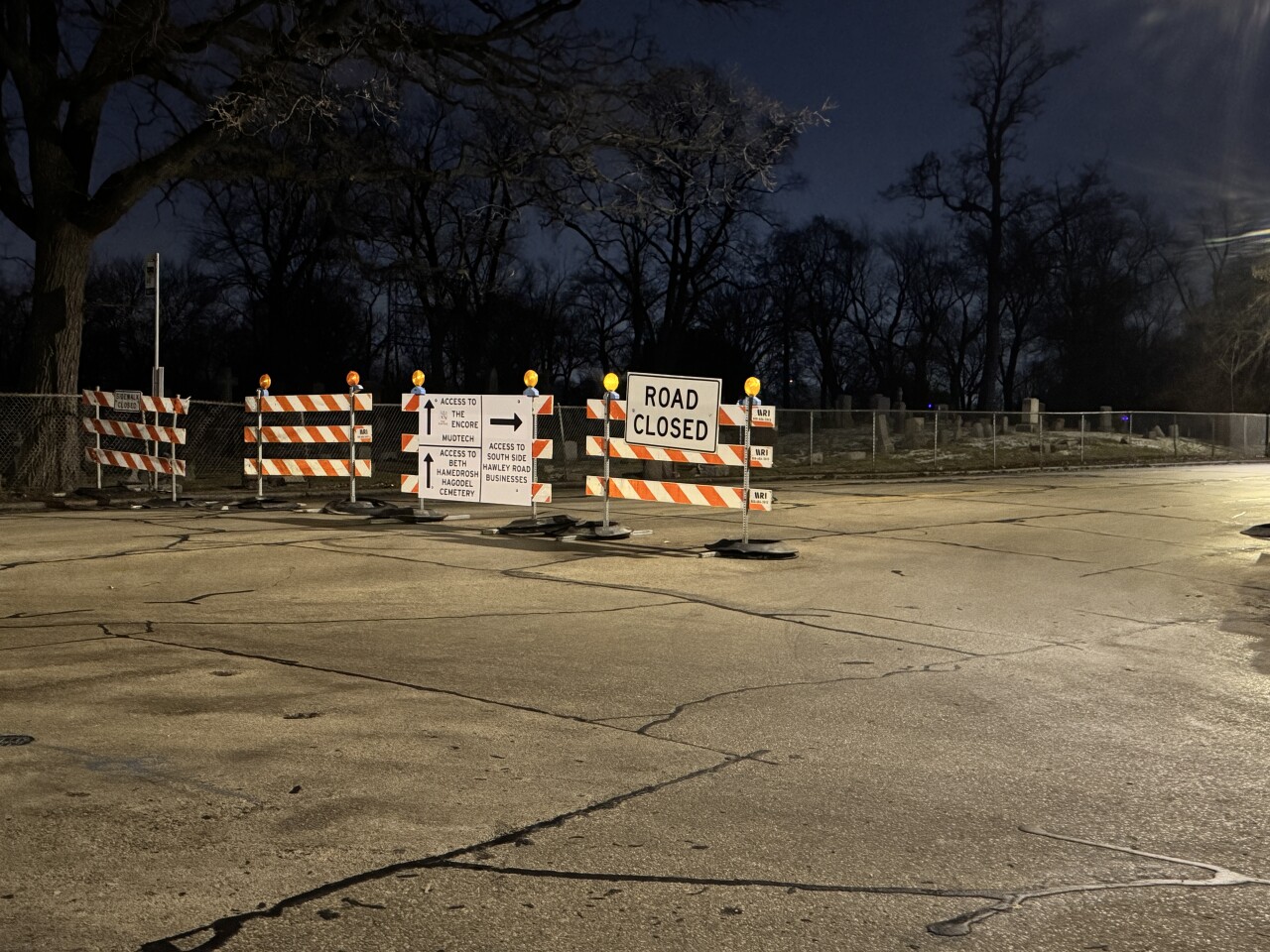 Hawley Road construction