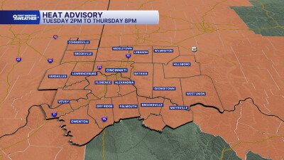 Heat Advisory until Thursday evening