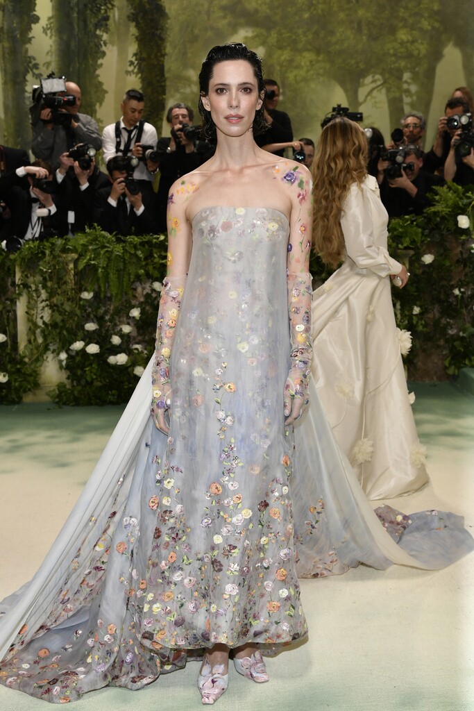 Rebecca Hall attends The Metropolitan Museum of Art's Costume Institute benefit gala.