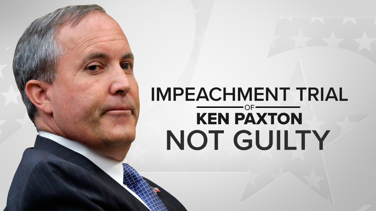 Texas Attorney General Ken Paxton acquitted on all 16 articles of impeachment