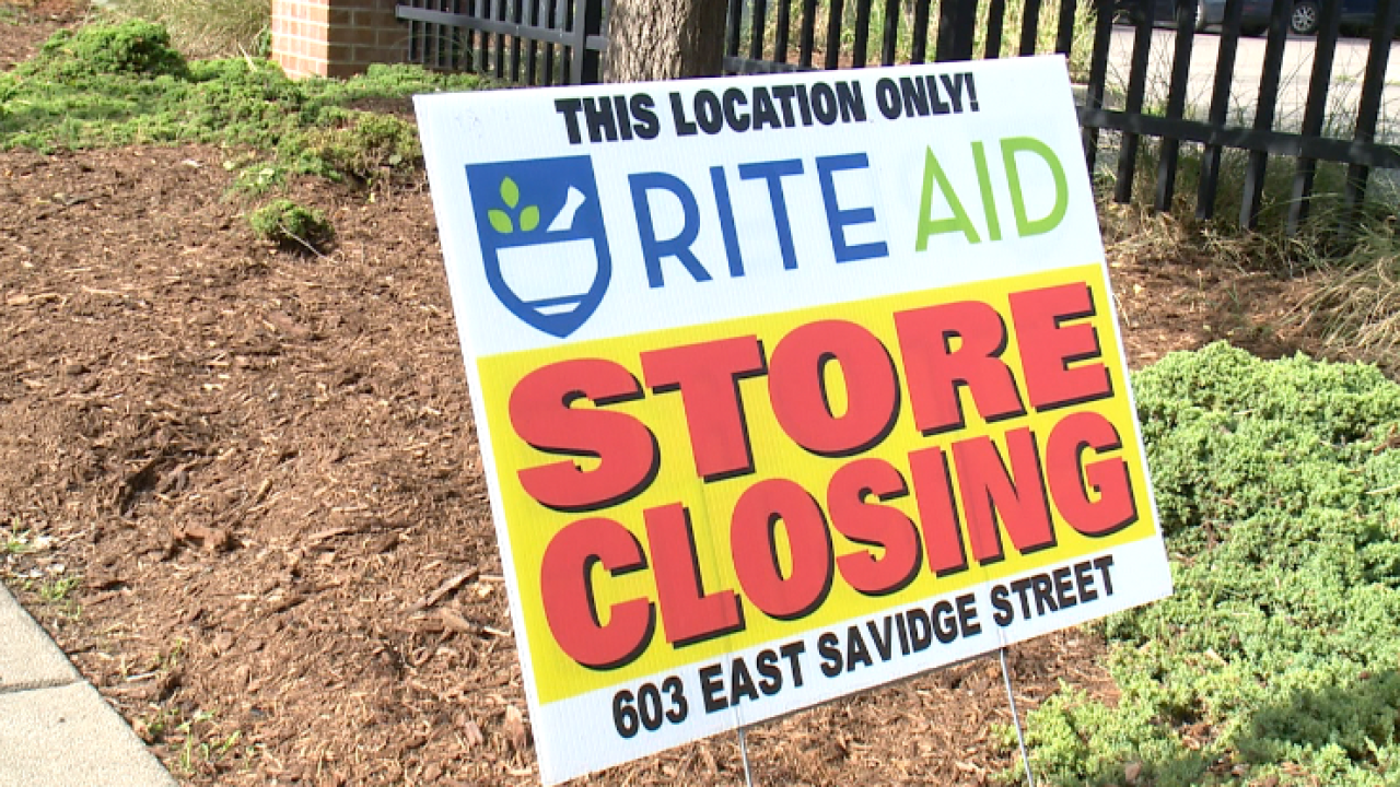 Rite Aid pharmacy closing
