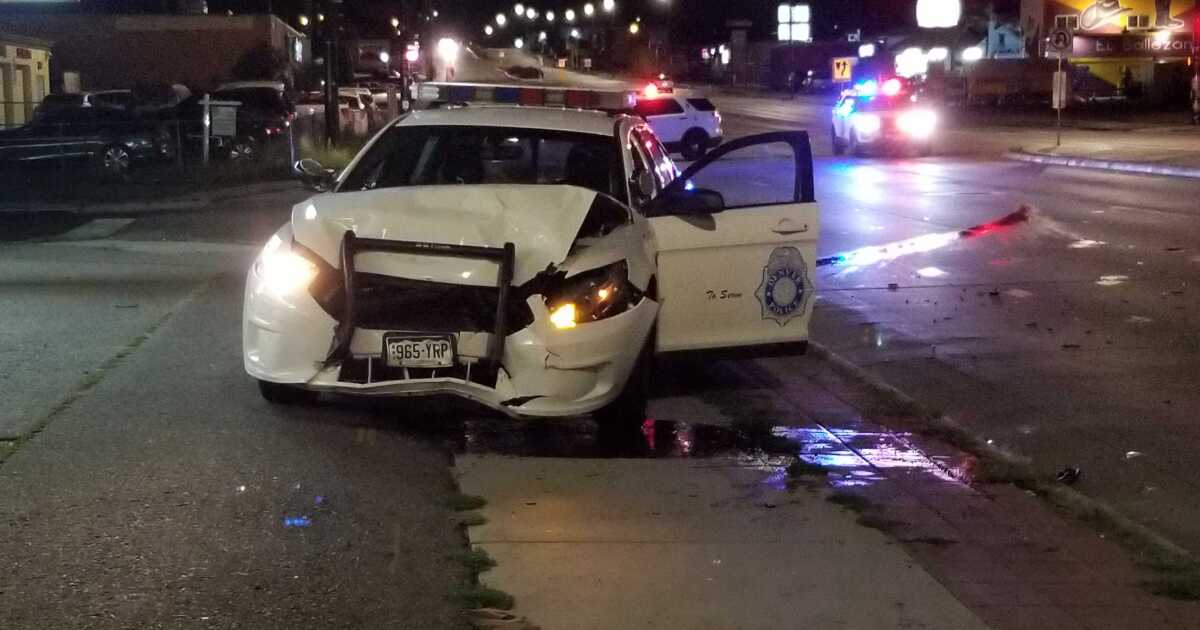 No injuries in crash involving Denver police officer