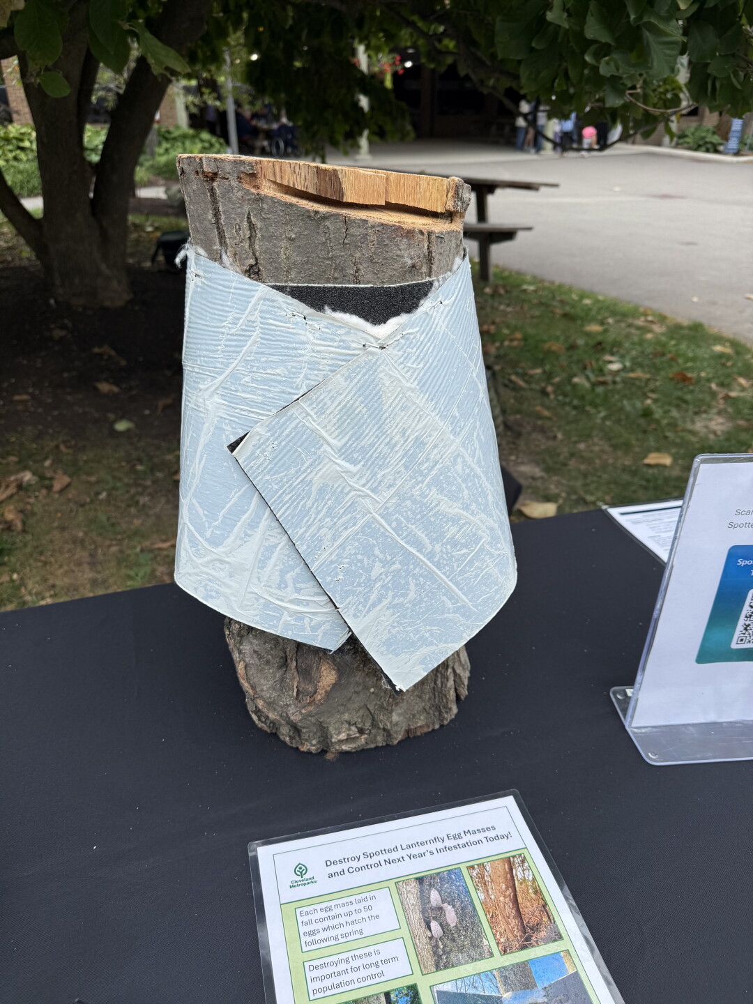 "lampshade" trap you can register for at Cleveland Metropark nature centers