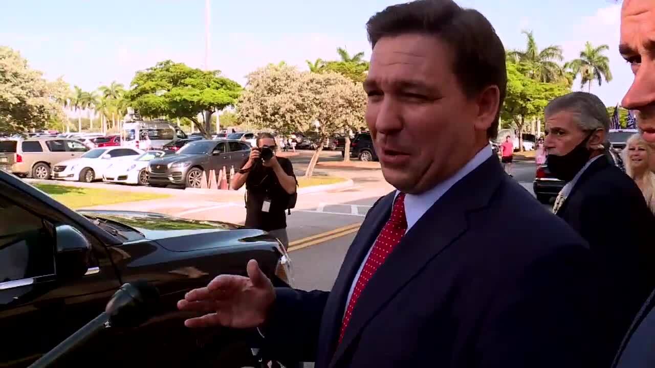 'It was on national TV. It wasn't secret,' Gov. Ron DeSantis says after signing elections bill into law in West Palm Beach, May 6, 2021