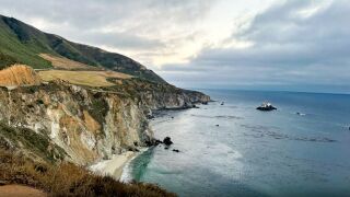 The coast of California.