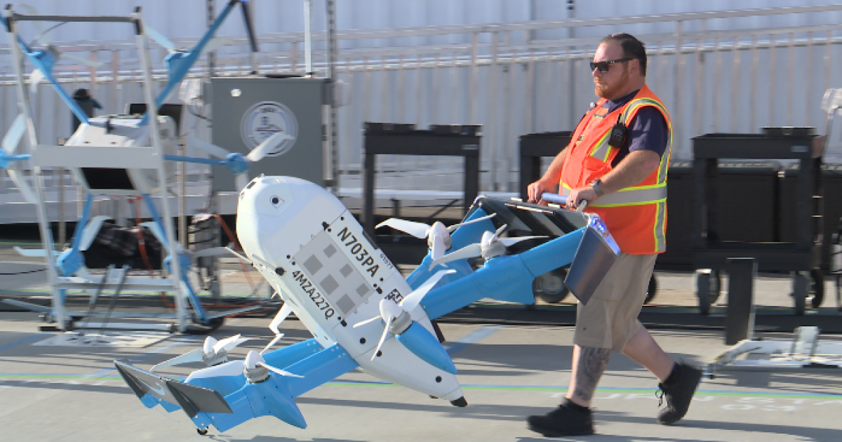 Amazon Drones On Rope An up-close, inside look at Amazon's new delivery drones flying in KCK