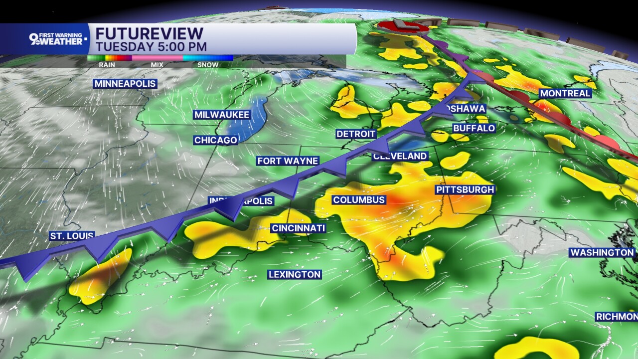 Tracking storms tomorrow 