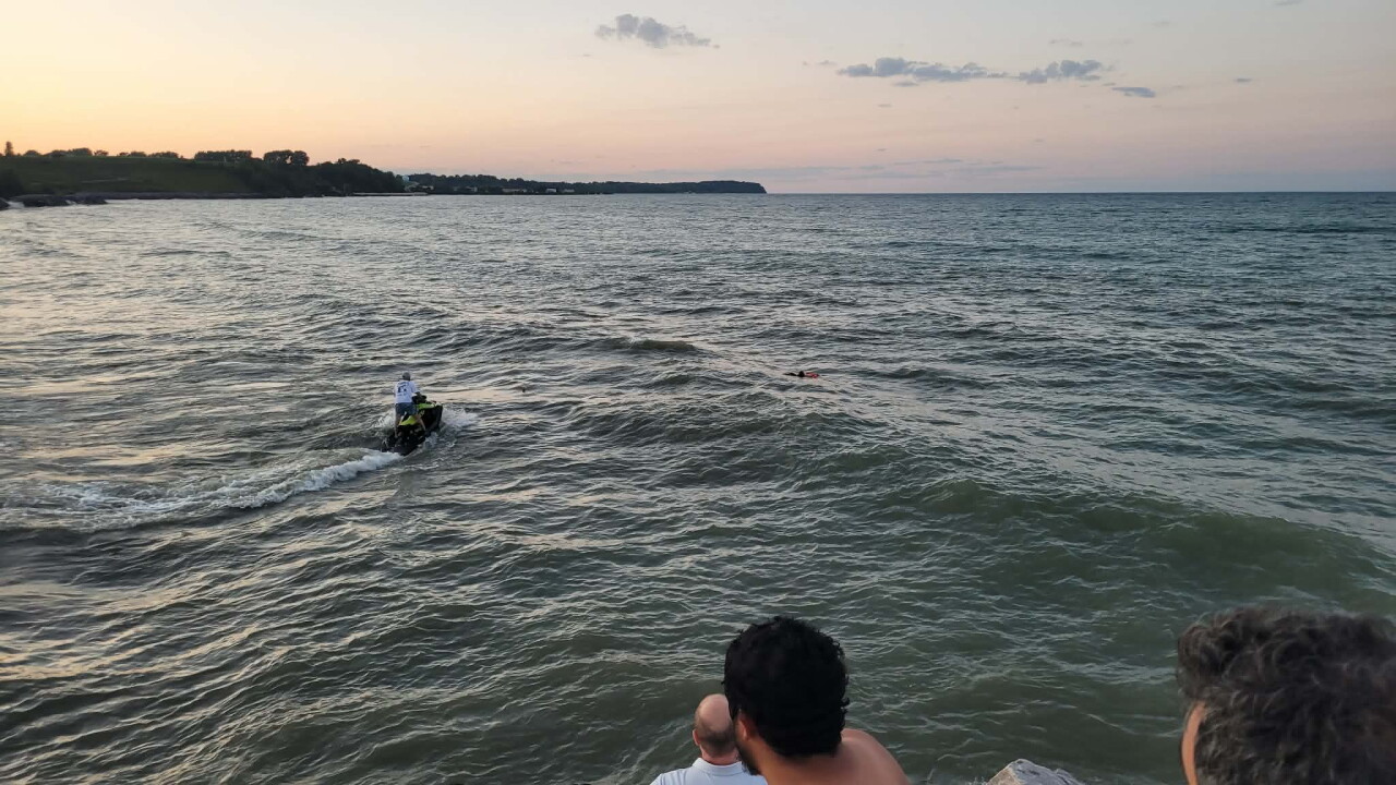 Water rescue at Bender Park.