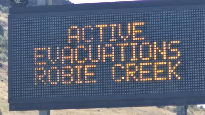 Robie Creek evacuations July 2026