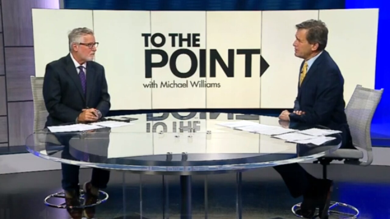 WPTV political analyst Brian Crowley speaks to anchor Michael Williams on July 31, 2022.jpg