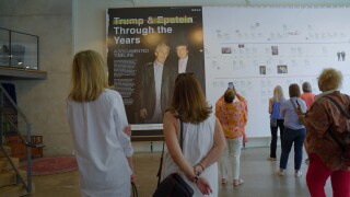 Epstein reading room exhibit