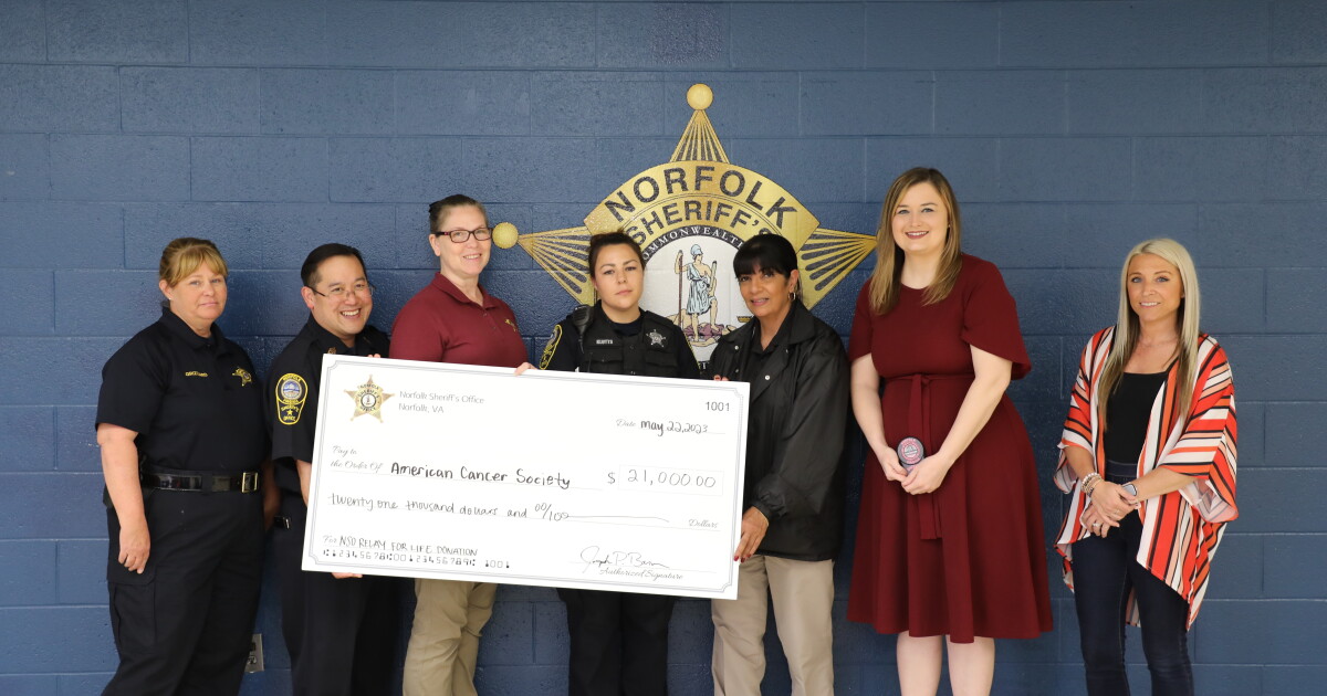 Norfolk sheriff's Relay for Life Team donates $21,000 to American Cancer Society - Vimarsana News