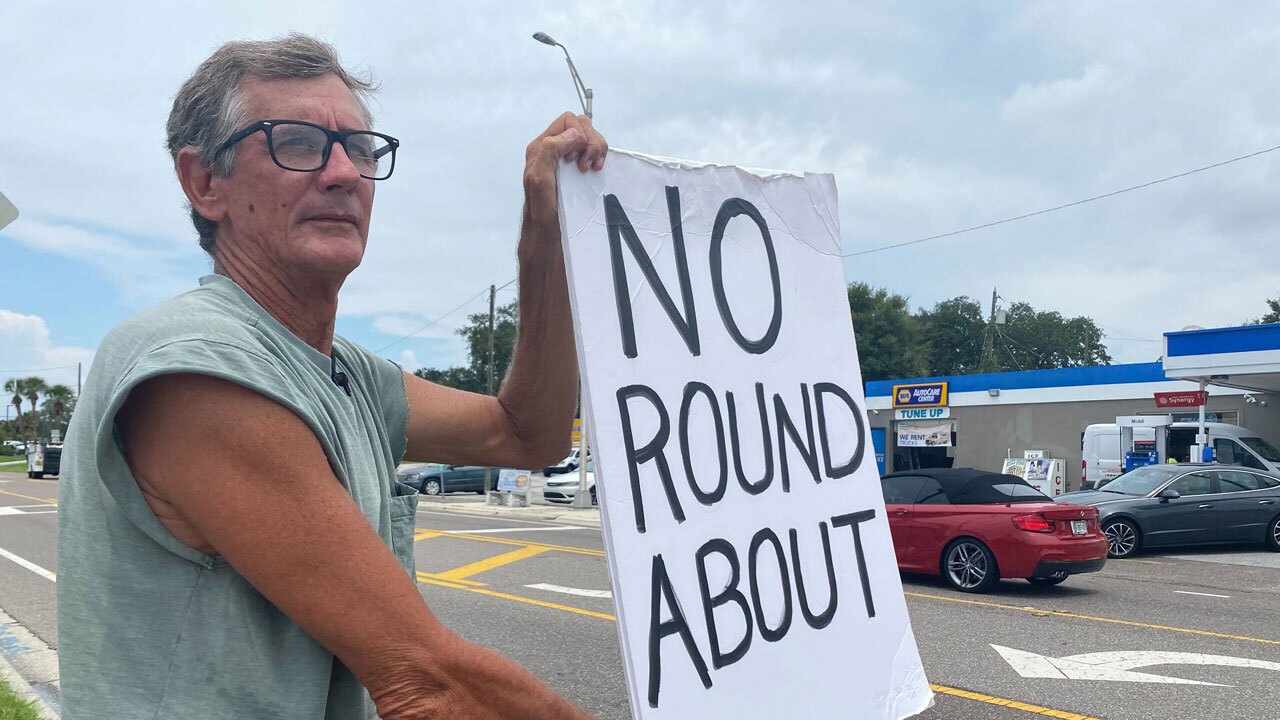 Palm Harbor Roundabout Protest