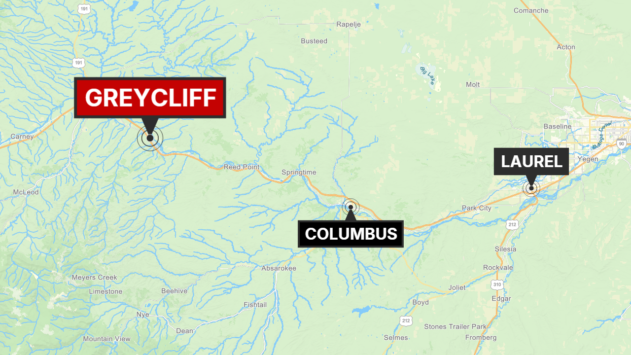 Greycliff Fire map