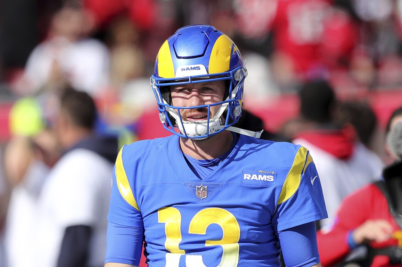 Los Angeles Rams QB John Wolford, Jan. 23, 2022