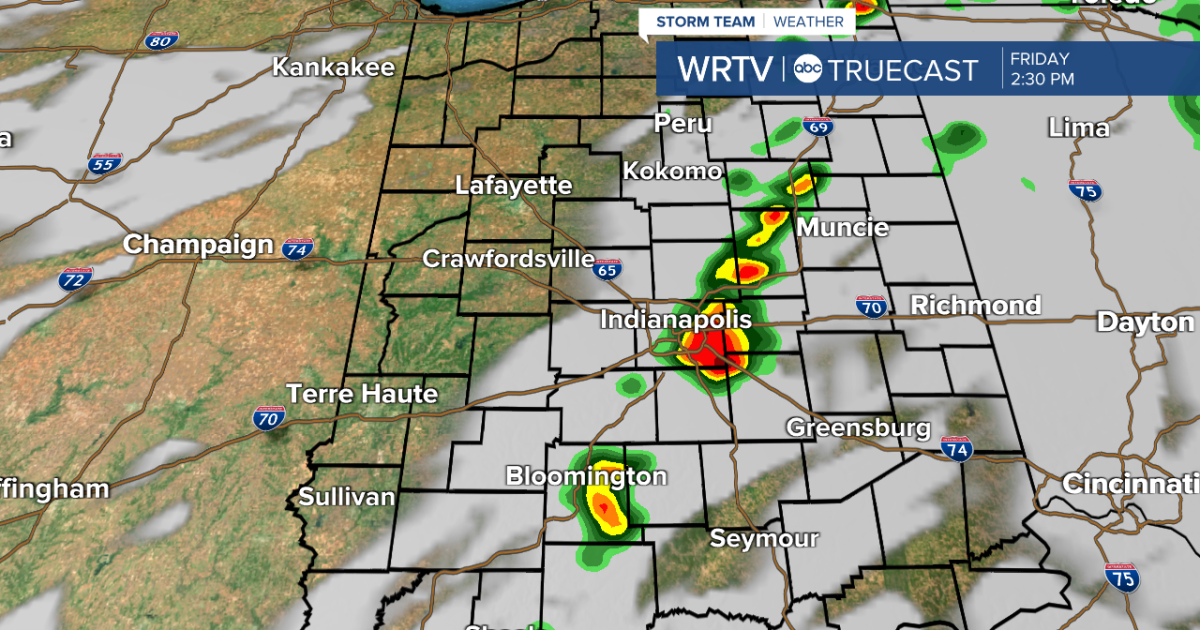 A few storms possible again Friday