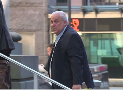 Doug Evans at his federal court sentencing for minority contracting fraud in 2020.