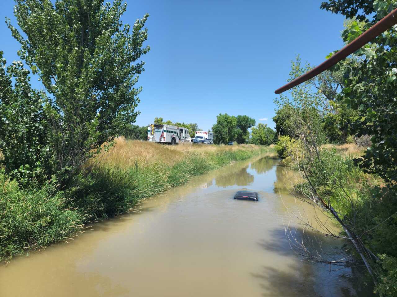 Car into Garland Canal