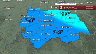 Possible snowfall by Friday morning