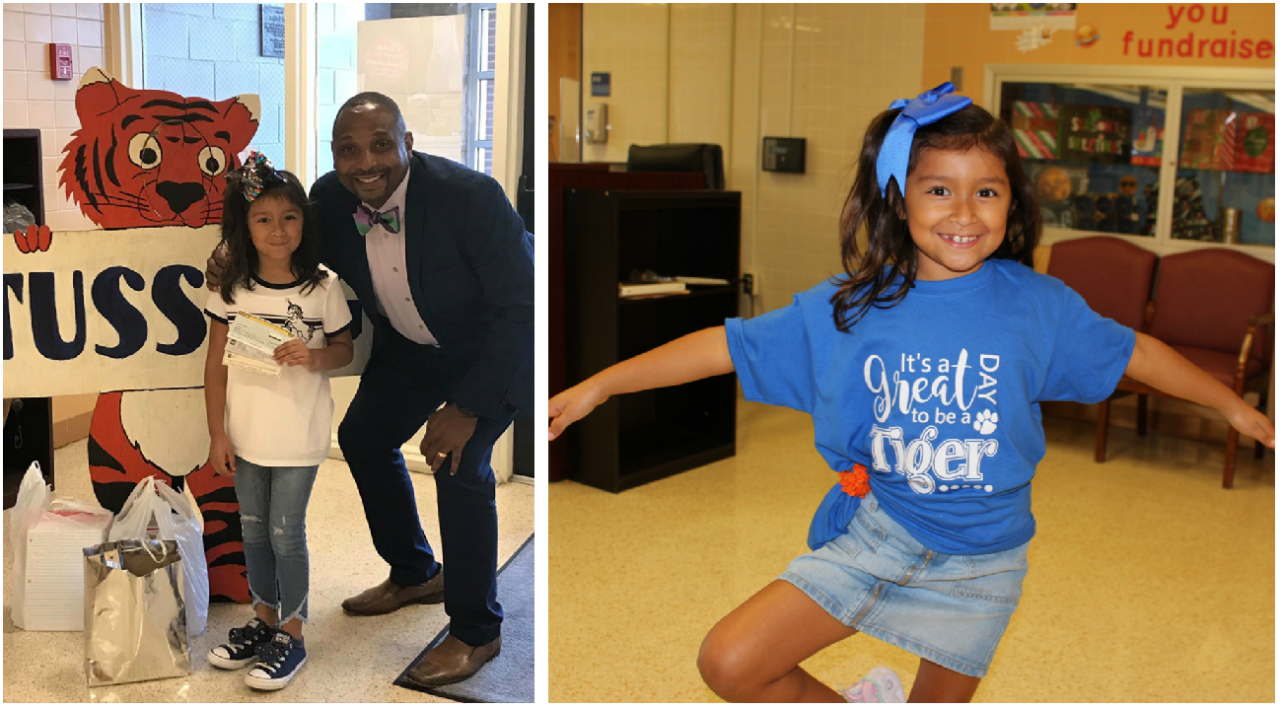 Instead of birthday presents, this Colonial Heights third grader gave back to her school