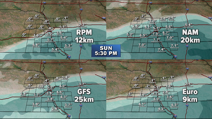 Snow Total 4 Panel Forecast Map.png