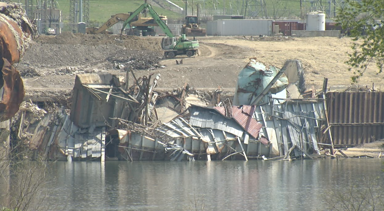 Former Beckjord plant site on April 20, 2021