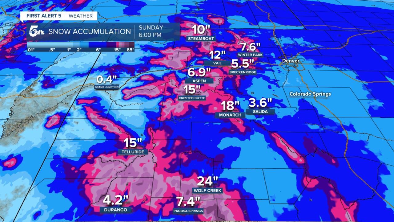 Ski Area Snow Totals