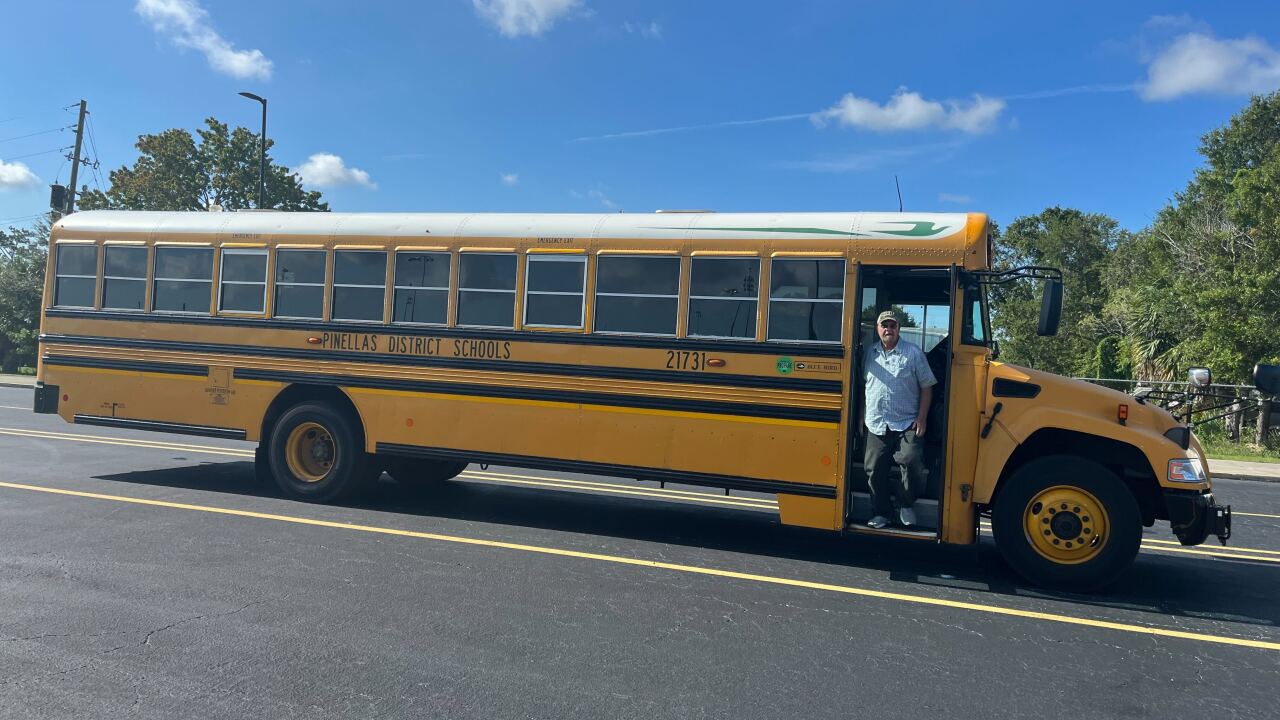 Pinellas school bus and driver