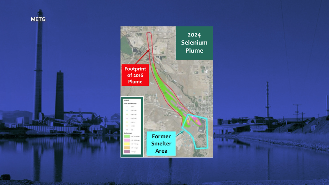 Selenium plume in East Helena