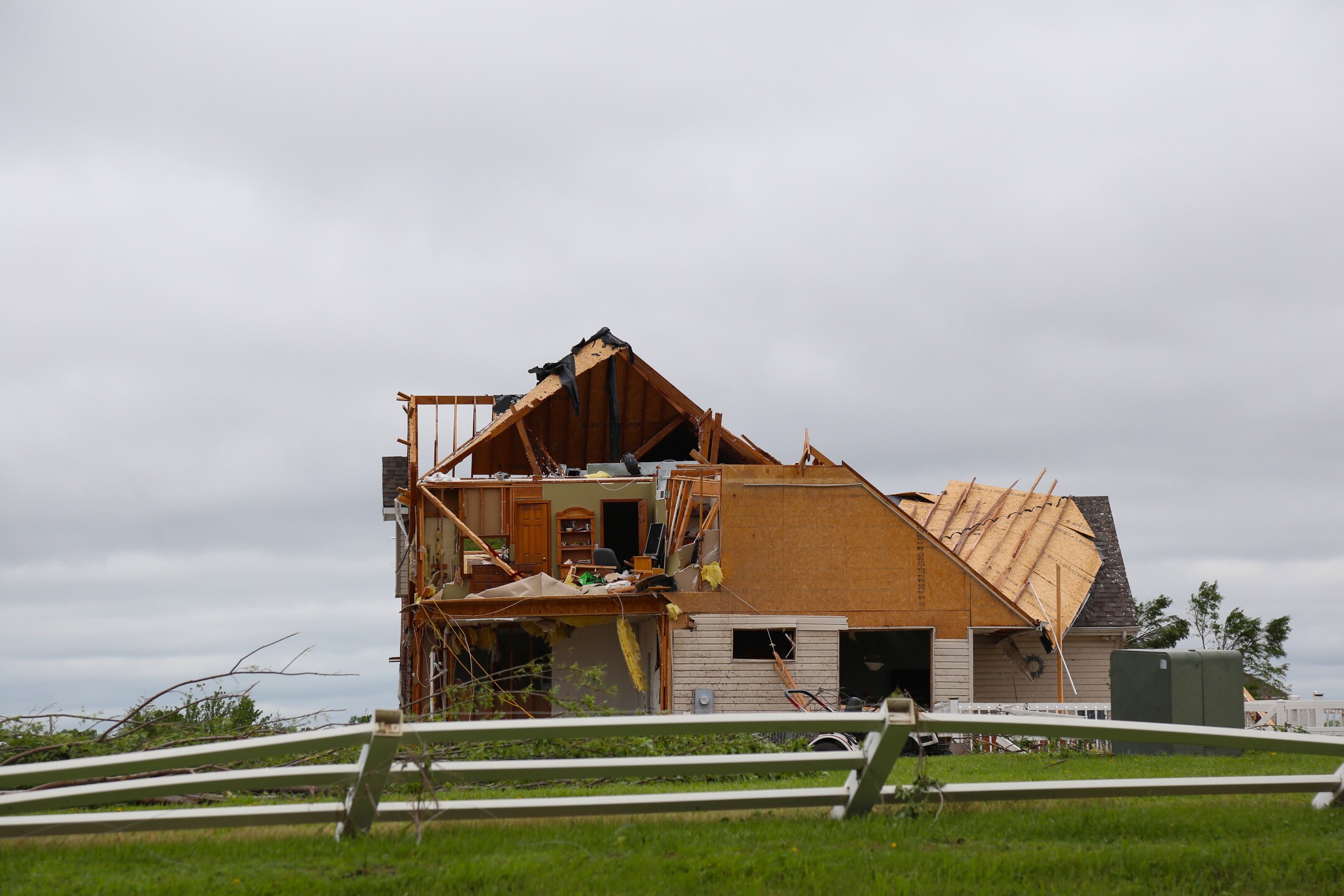 PHOTOS Linwood, KS residents assess tornado's destruction