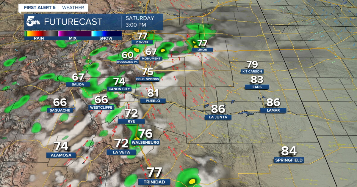 Warm and nice this weekend with isolated afternoon thunderstorms