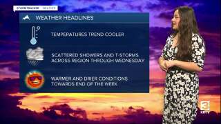 Temperatures take a brief dip as precipitation increases