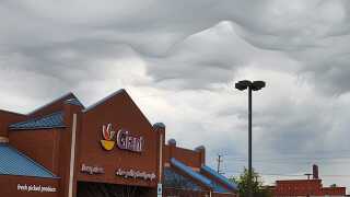 Giant Parking Lot Crazy Sky