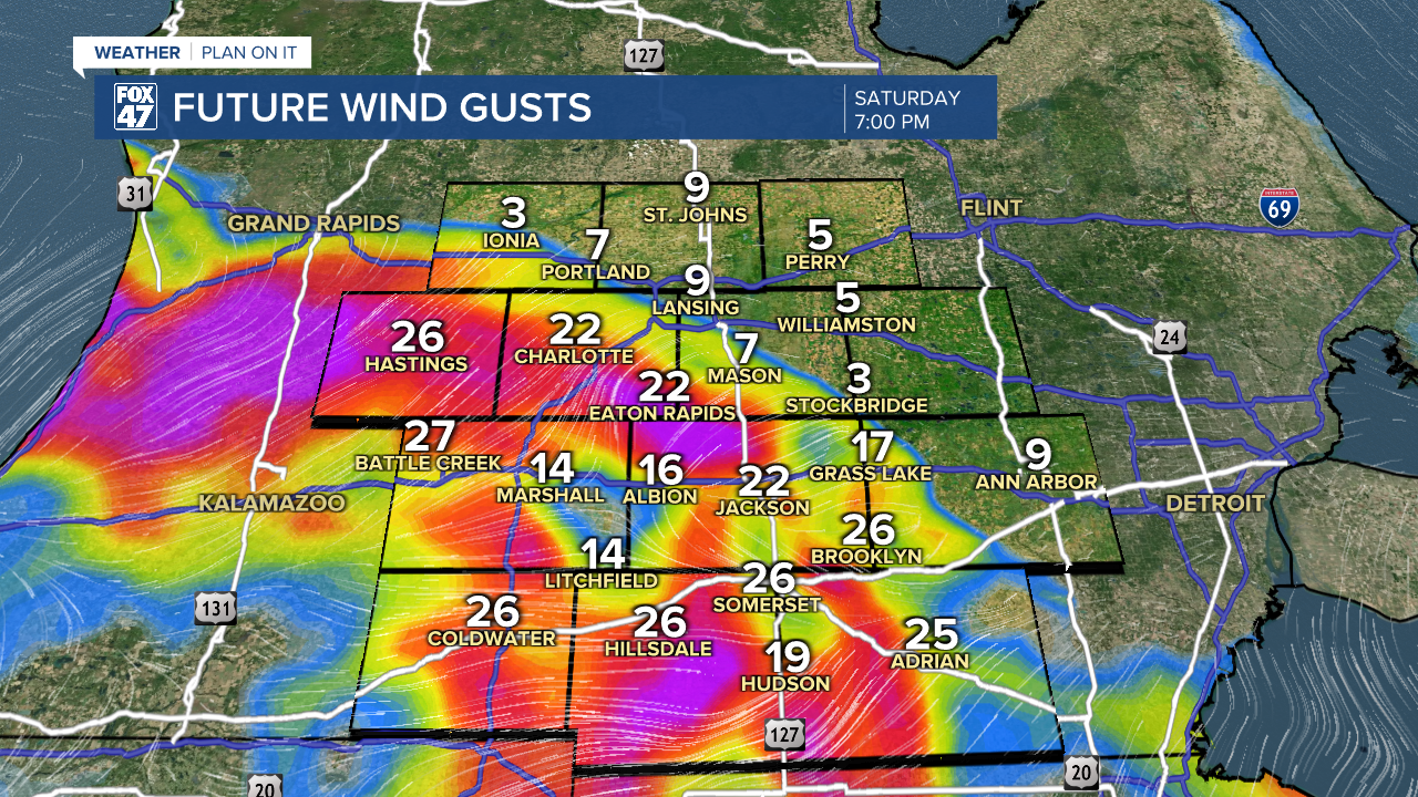 Severe wind gusts possible Saturday evening as showers and storms return to our neighborhoods
