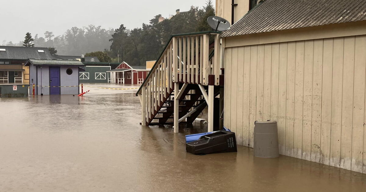 Road closures, flooding reported in Cambria