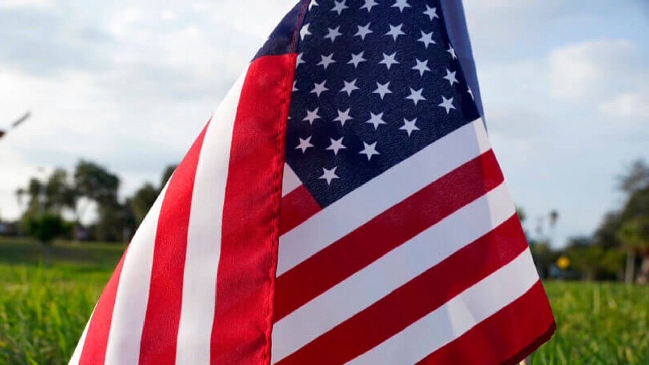 An American flag waves in Texas.