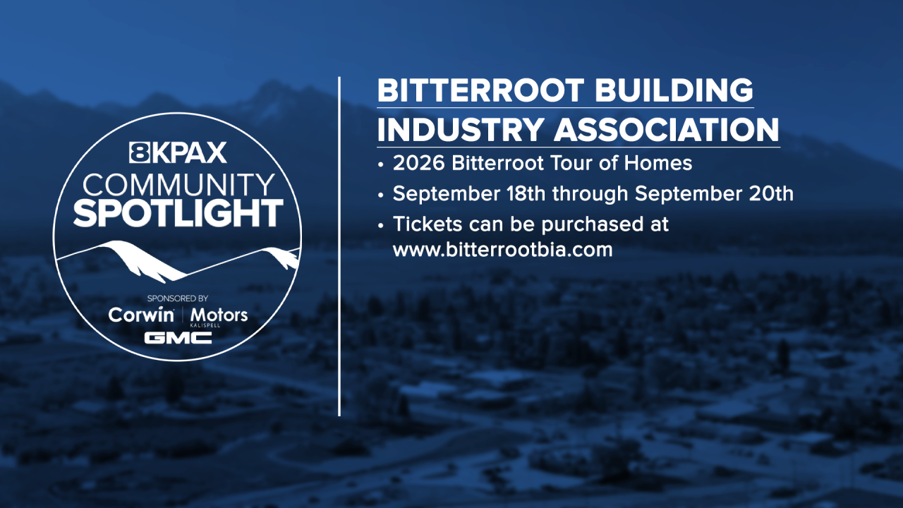 Community Spotlight 2026 Bitterroot Tour of Homes GFX