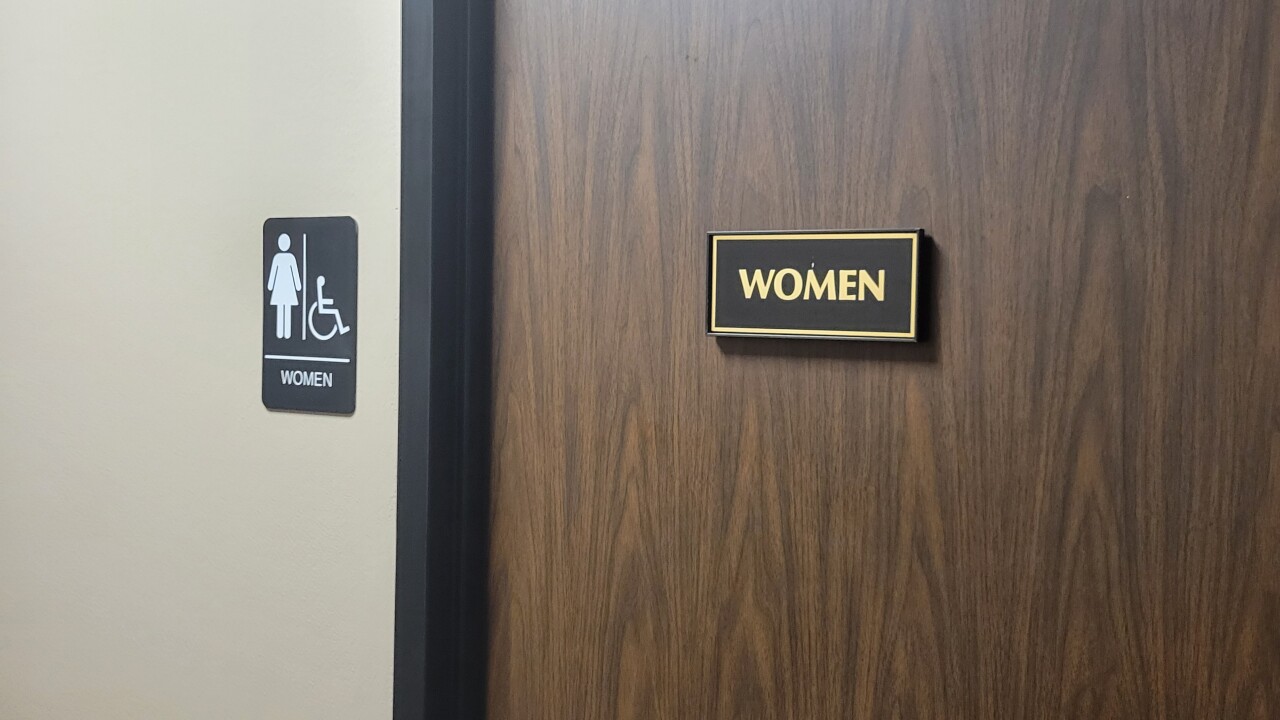 Bathroom restroom door womens