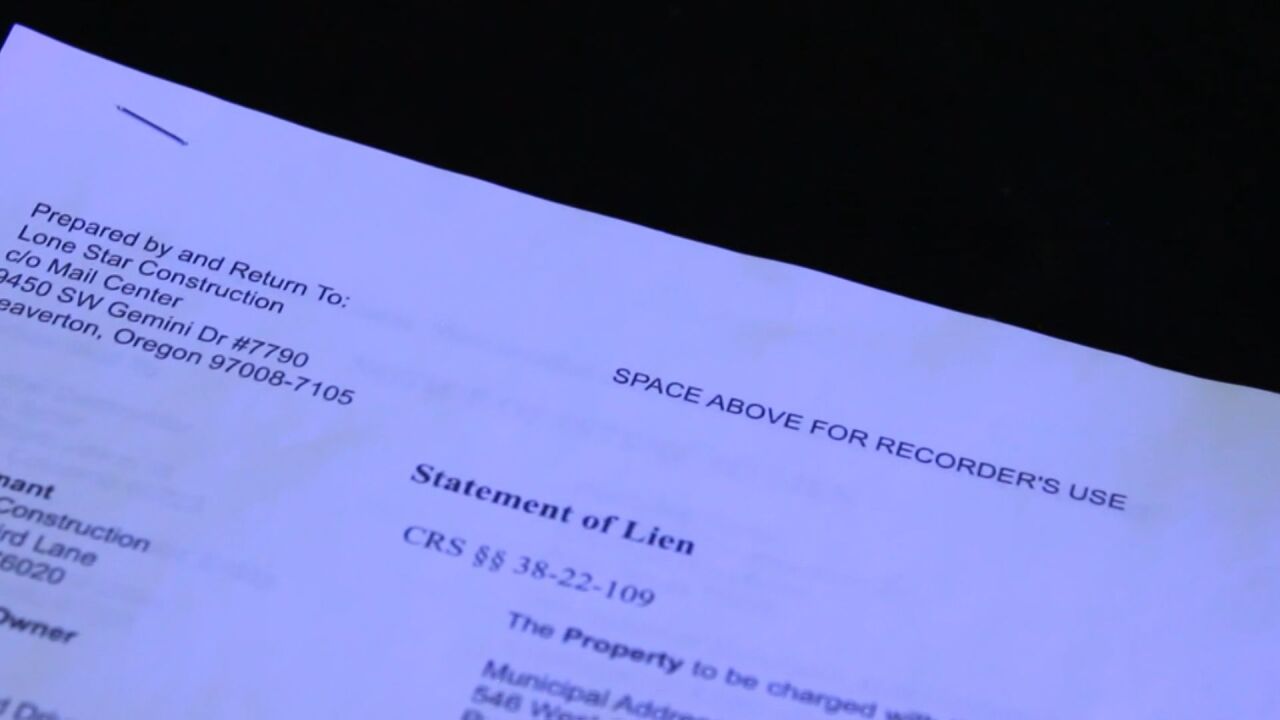 Lien paperwork