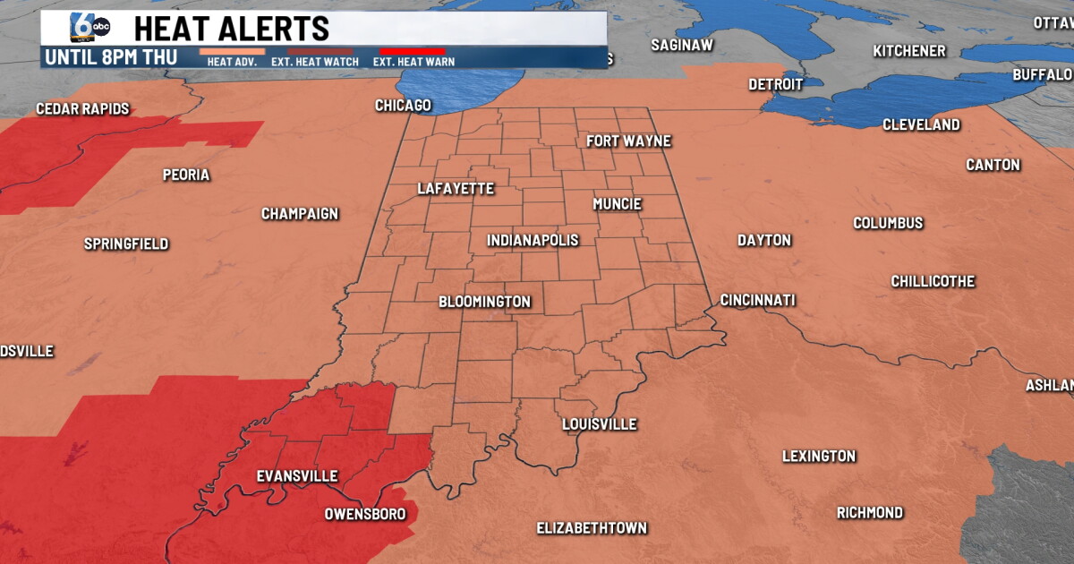 High heat continues with feels like temps into the triple digits