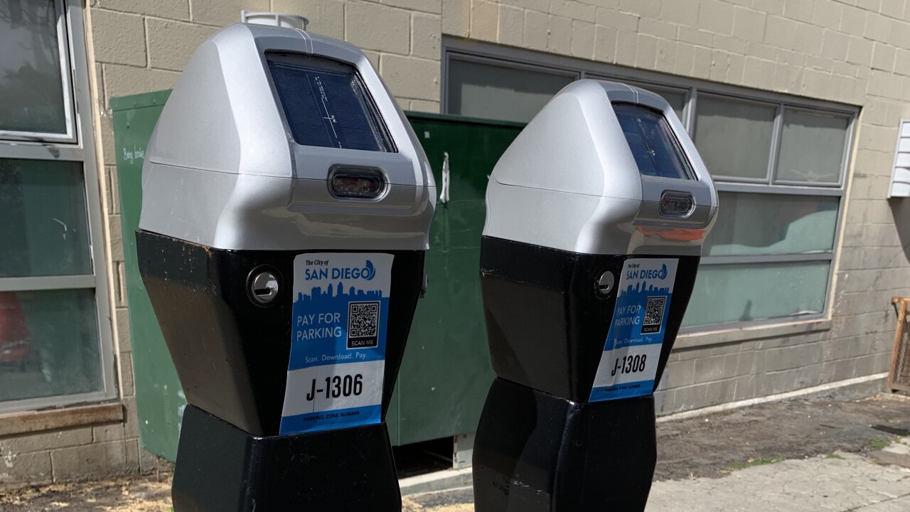 downtown San Diego parking meters 